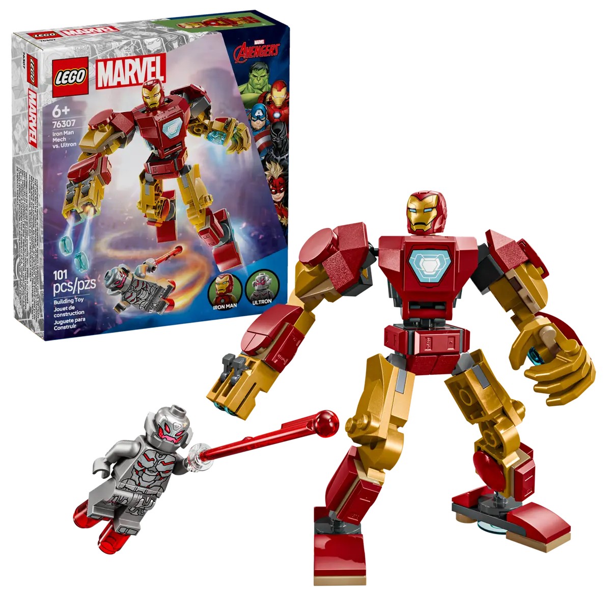 Lego Super Heroes Robotul Iron Man vs Ultron 76307 - poza 1