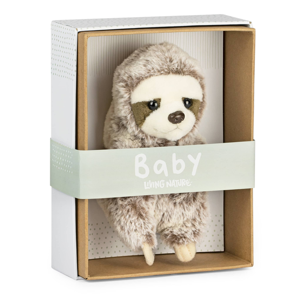 Lenes Bebelus de plus 17 cm in cutie , Living Nature, +0 luni