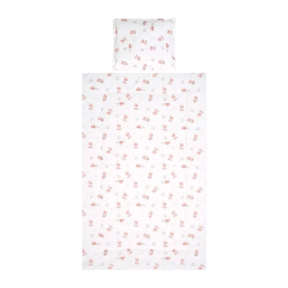 Lenjerie de pat Lorelli Classic Cosy 3 piese Beige Bear - poza 2