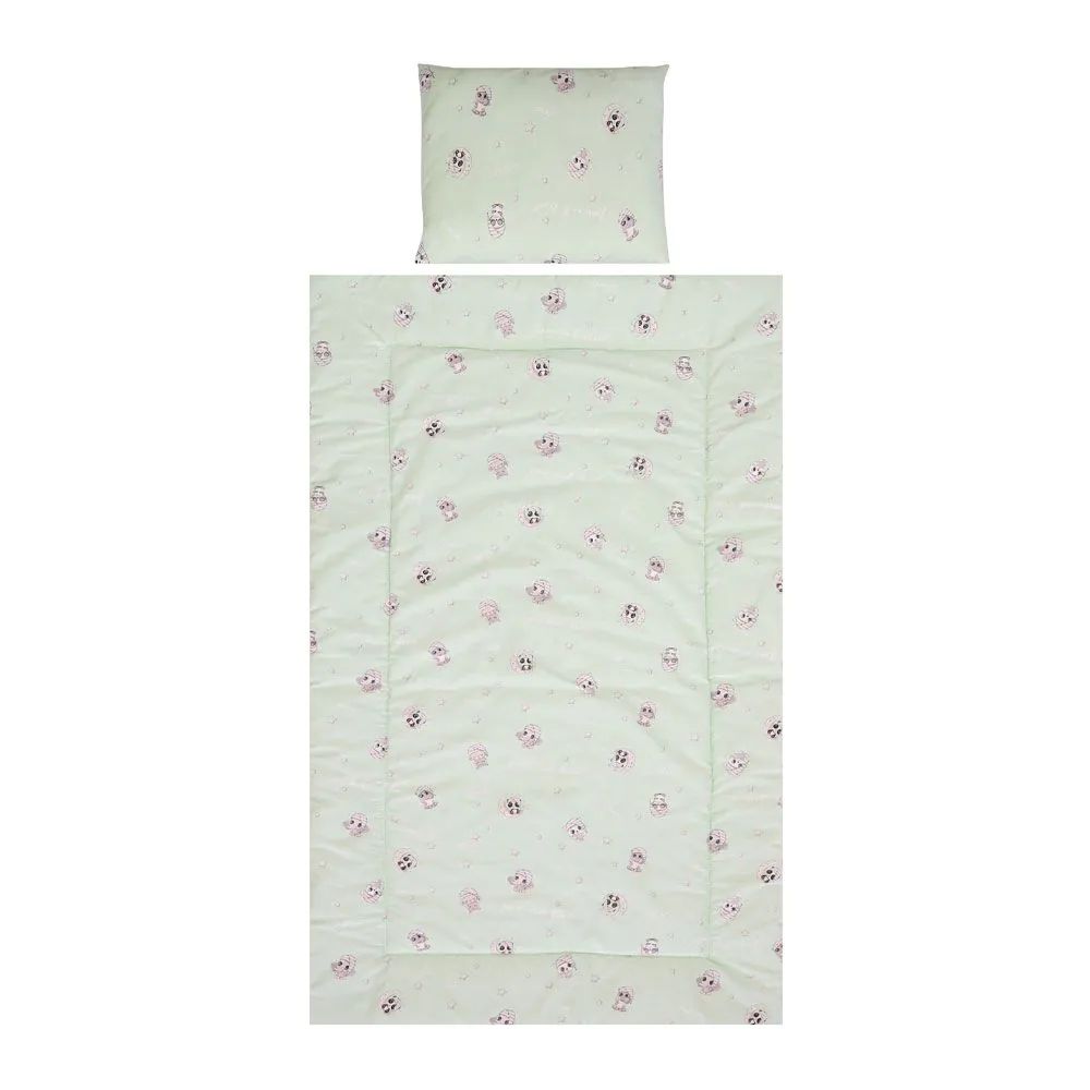 Lenjerie de pat Lorelli Classic Cosy 3 piese Green Friends - poza 1