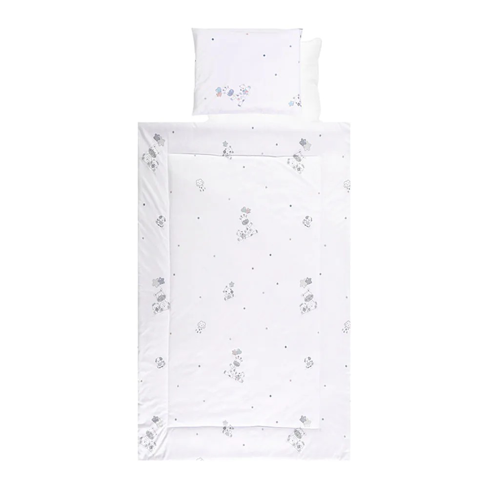 Lenjerie de pat Lorelli Classic Ranfors 4 piese Giraffe - poza 2