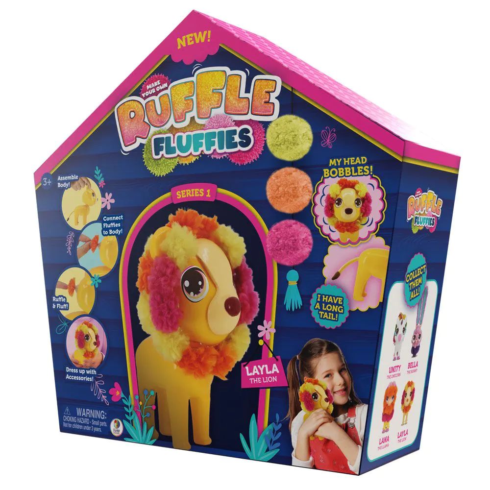 Leu de decorat cu accesorii de plus Ruffle Fluffies - poza 2