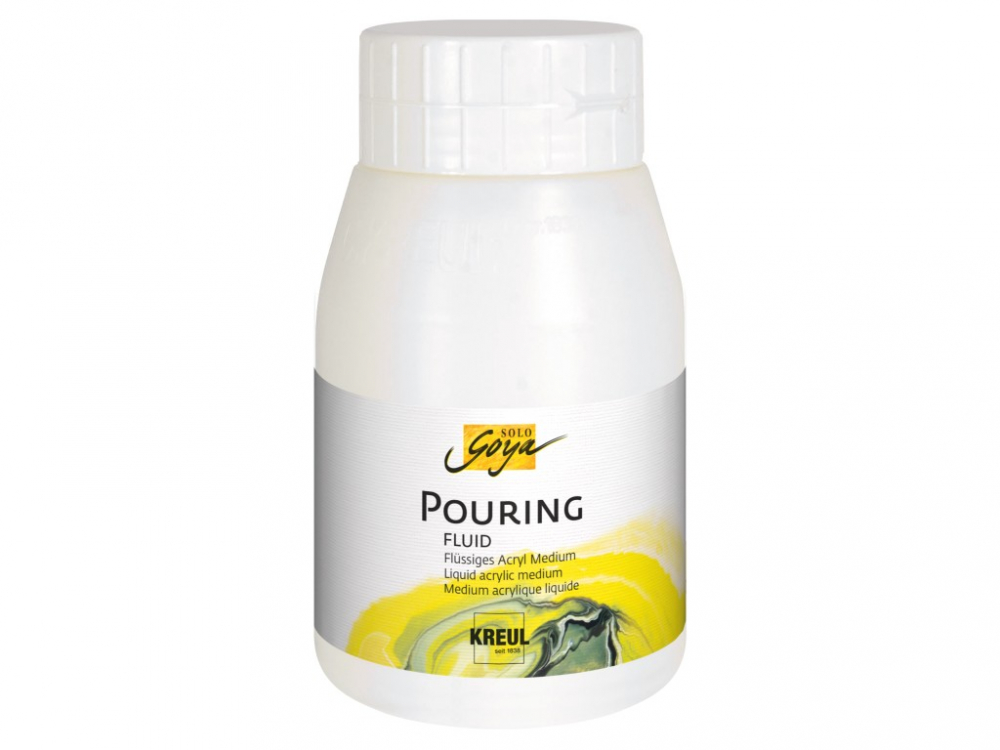 Lichid pentru fluidizarea vopselelor acrilice, Kreul Pouring, 500 ml