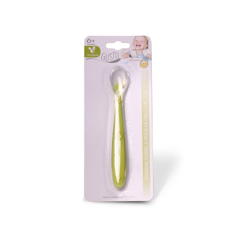 Lingura din silicon Cangaroo Gusto green - poza 2