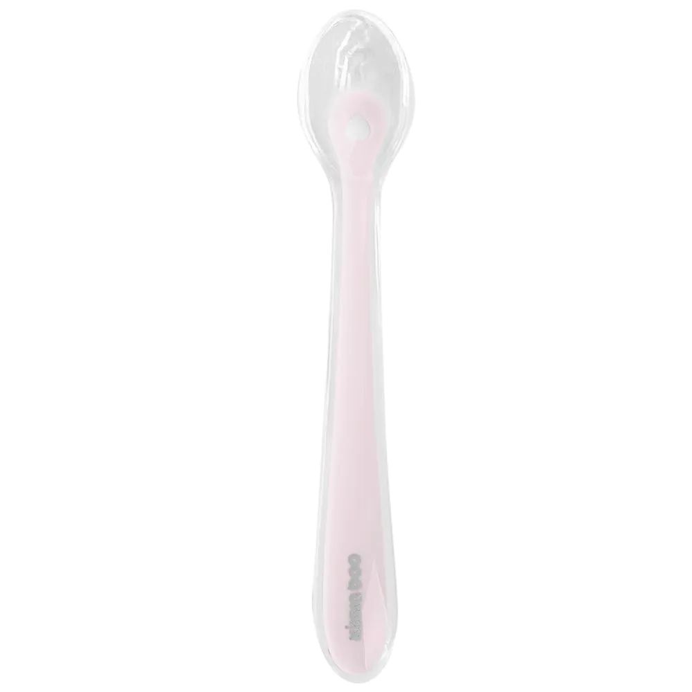 Lingura din silicon in cutie Kikka Boo roz - poza 1