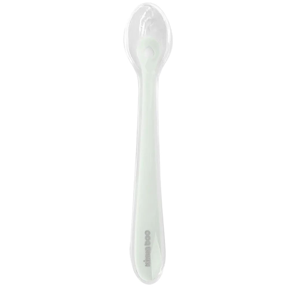 Lingura din silicon in cutie Kikka Boo verde menta - poza 1