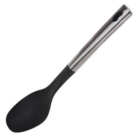 Lingura pentru bucatarie, inox plastic,33 cm