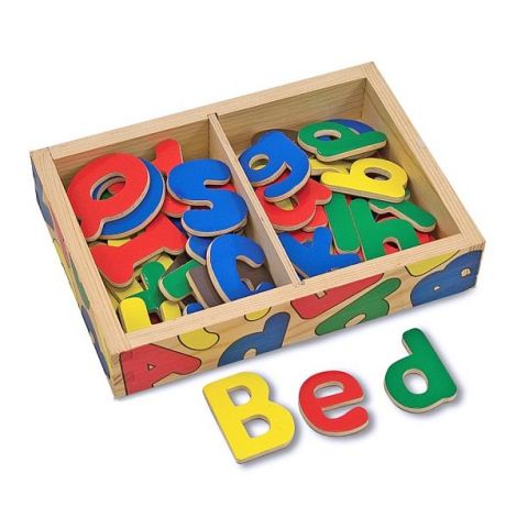 Litere Magnetice din lemn 52 piese Melissa & Doug 448 - poza 2