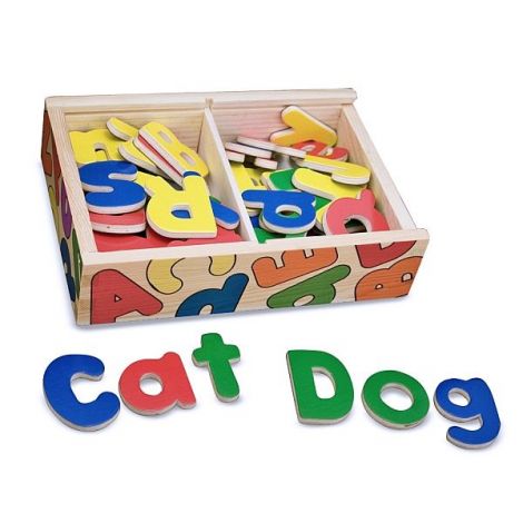 Litere Magnetice din lemn 52 piese Melissa & Doug 448 - poza 3
