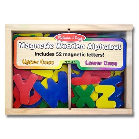 Litere Magnetice din lemn 52 piese Melissa & Doug 448 - poza 4