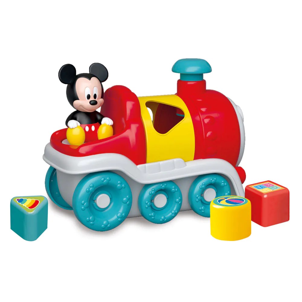 Locomotiva cu forme de sortat Clementoni Baby Disney Mickey - poza 1