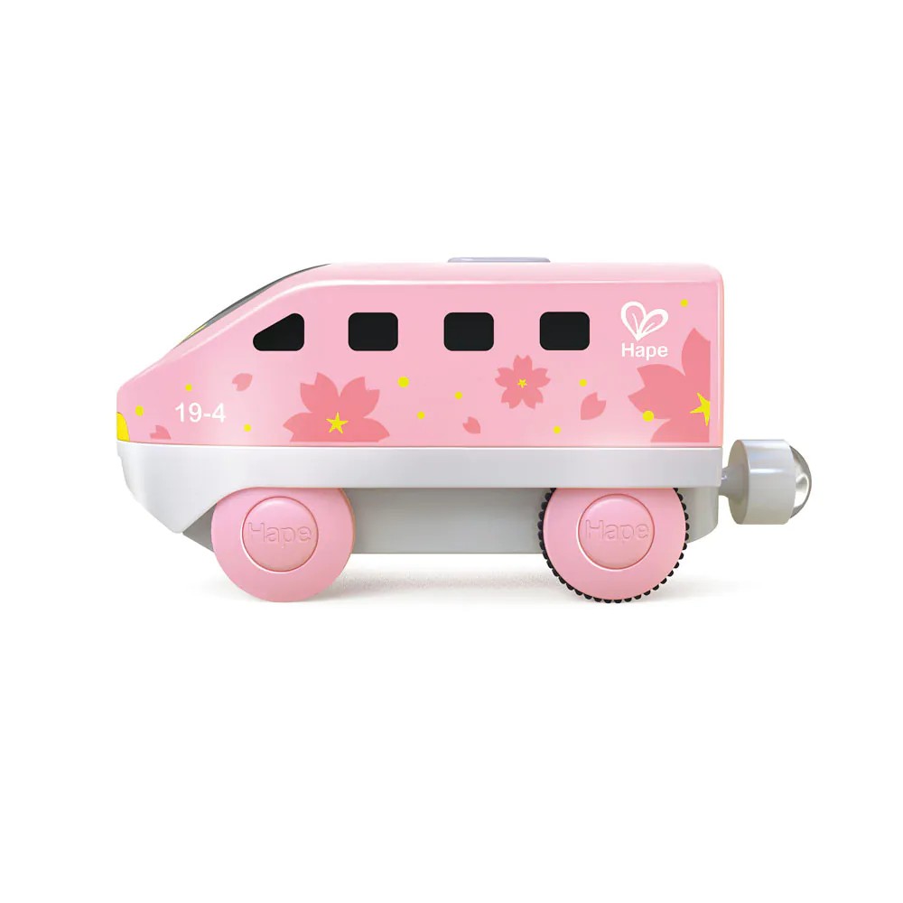 Locomotiva electrica cu magnet Hape Inter City Loco Roz - poza 1