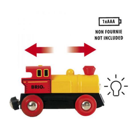 Locomotiva mica rosie cu baterii 33594 Brio - poza 4