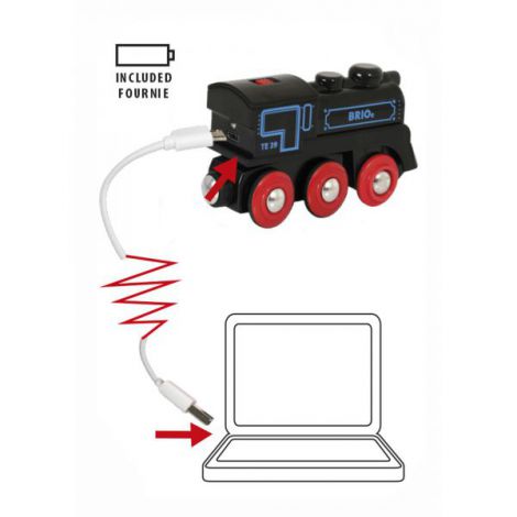 Locomotiva reincarcabila cu cablu usb 33599 Brio - poza 3