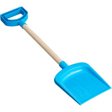 Lopata mare 52 cm, cu coada din lemn, pentru joaca in nisip, culori asortate - poza 1