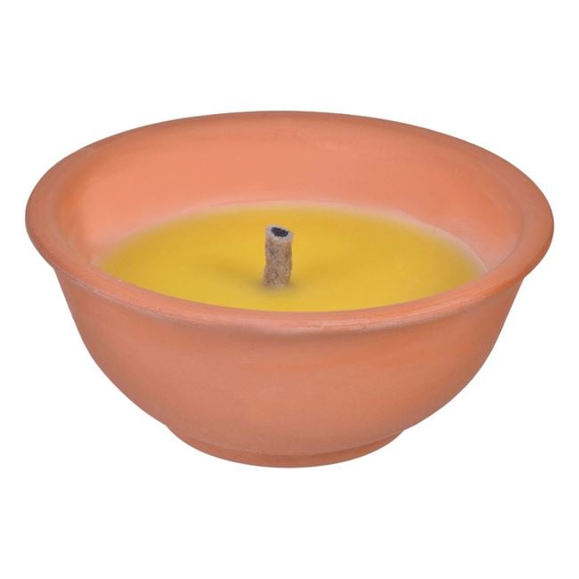 Lumanare citronella anti tantari in pahar de ceramica,11x5 cm,235 grame