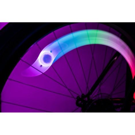 Lumina LED colorata clip-on RBG pentru spite, SpokeBrightz - poza 2