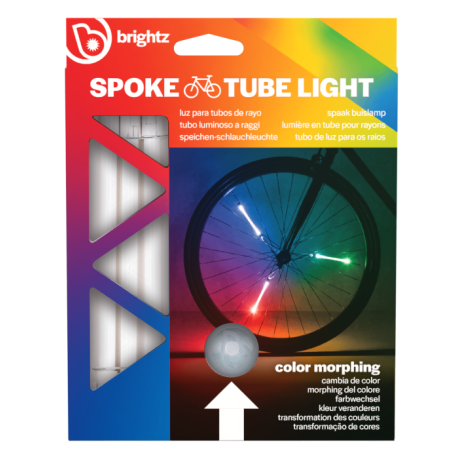 Lumini tubulare LED pentru roti bicicleta, SpinBrightz, multicolor - poza 1