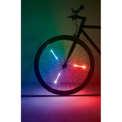 Lumini tubulare LED pentru roti bicicleta, SpinBrightz, multicolor - poza 5