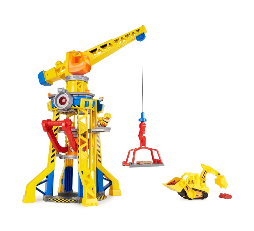 Macara cu sunete si lumini Paw Patrol Rubble Crew Crane 60 cm - poza 1