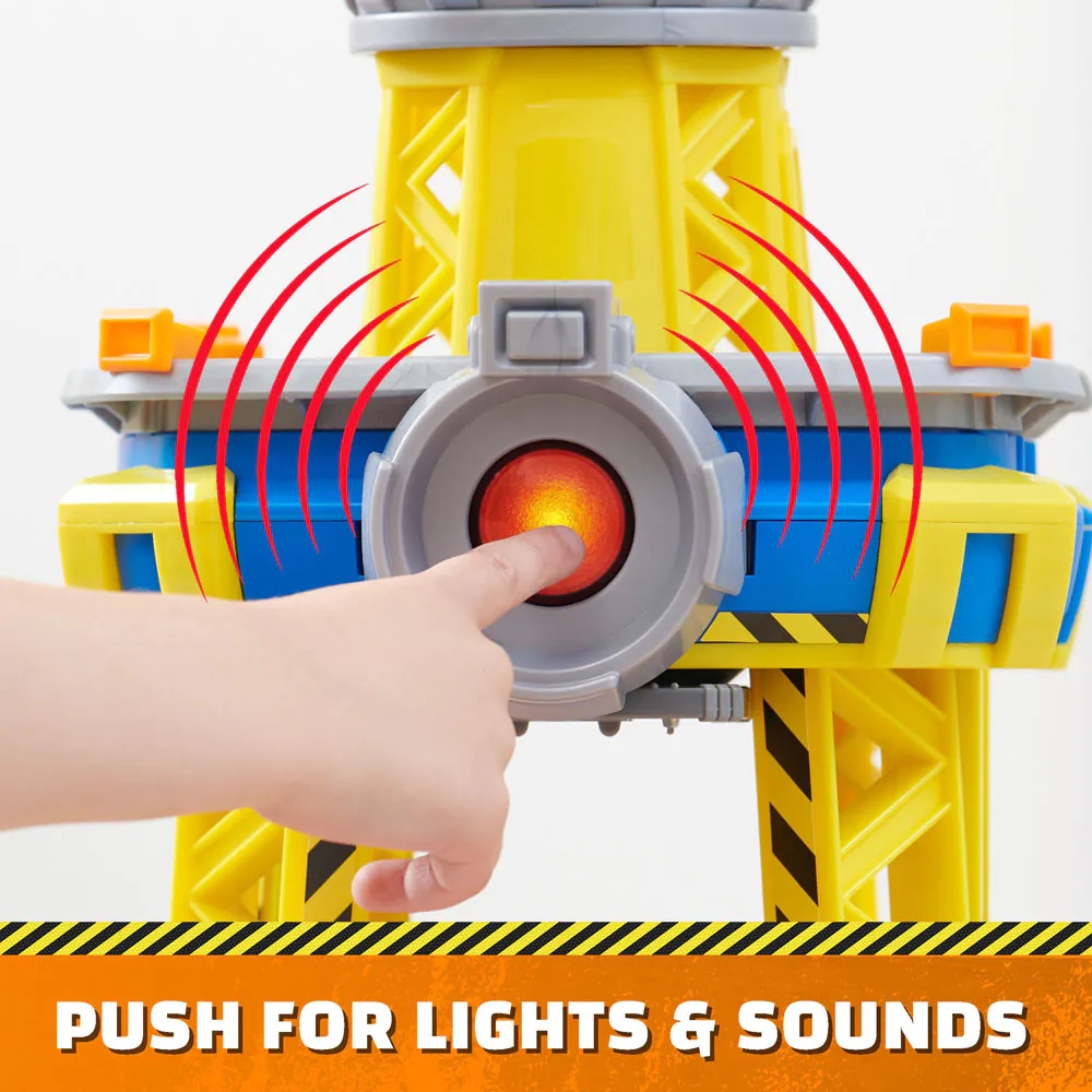 Macara cu sunete si lumini Paw Patrol Rubble Crew Crane 60 cm - poza 4