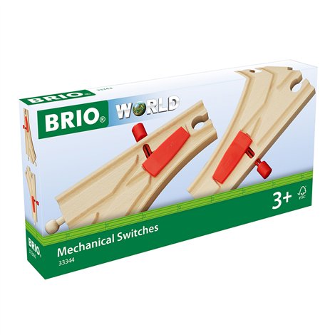Macaz mecanic pentru trenulete BRIO, 3+ ani