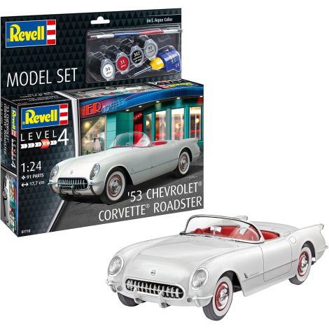 Macheta automobil Corvette Roadster 1953 – Revell scara 1:24 - poza 1
