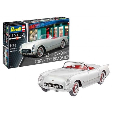 Macheta automobil Corvette Roadster 1953 – Revell scara 1:24 - poza 2