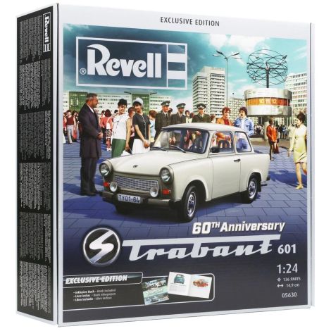Macheta automobil Set aniversar 60 ani Trabant 601 Exclusive Edition Revell 1:24 - poza 1