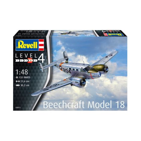 Macheta Avion Beechcraft Model 18 - Scara 1:48 - poza 4