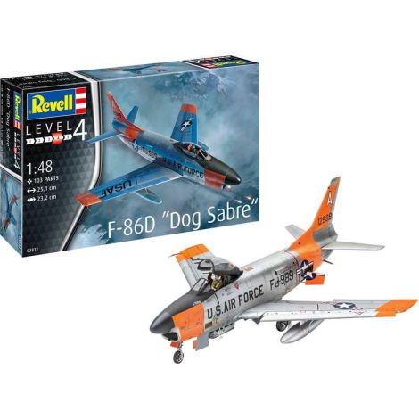 Macheta avion F-86D Dog Sabre - Revell 03832, scara 1:48 - poza 1