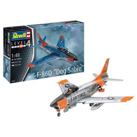 Macheta avion F-86D Dog Sabre - Revell 03832, scara 1:48 - poza 2