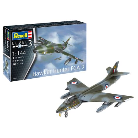 Macheta avion Hawker Hunter FGA.9 - Revell 03833, scara 1:144 - poza 2