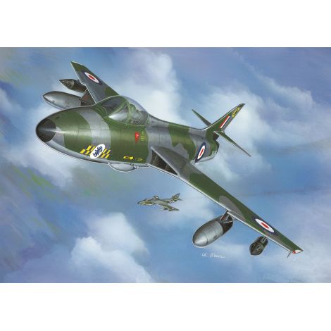 Macheta avion Hawker Hunter FGA.9 - Revell 03833, scara 1:144 - poza 3