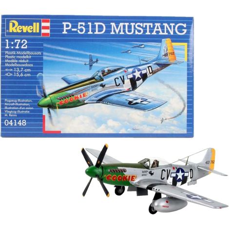 Macheta avion P-51 D Mustang Revell 4148, Scara: 1:72 - poza 1