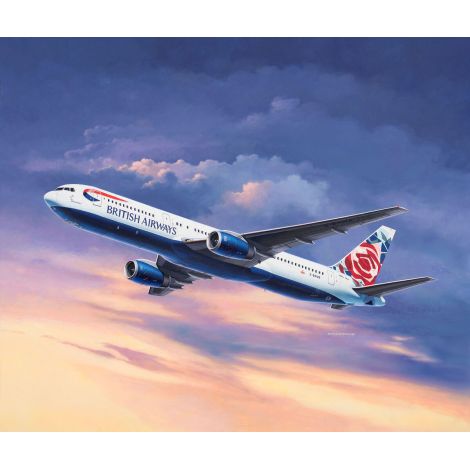 Macheta Avion Revell Boeing 767-300ER British Airways - Chelsea Rose Edition, Scara 1:144 - poza 2