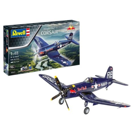 Macheta avion Vought F4U-4 Corsair, Flying Bulls aniversar 25 ani, scara 1:48 - poza 2
