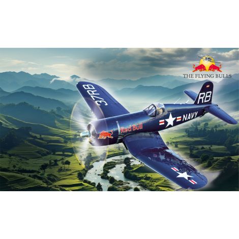 Macheta avion Vought F4U-4 Corsair, Flying Bulls aniversar 25 ani, scara 1:48 - poza 3