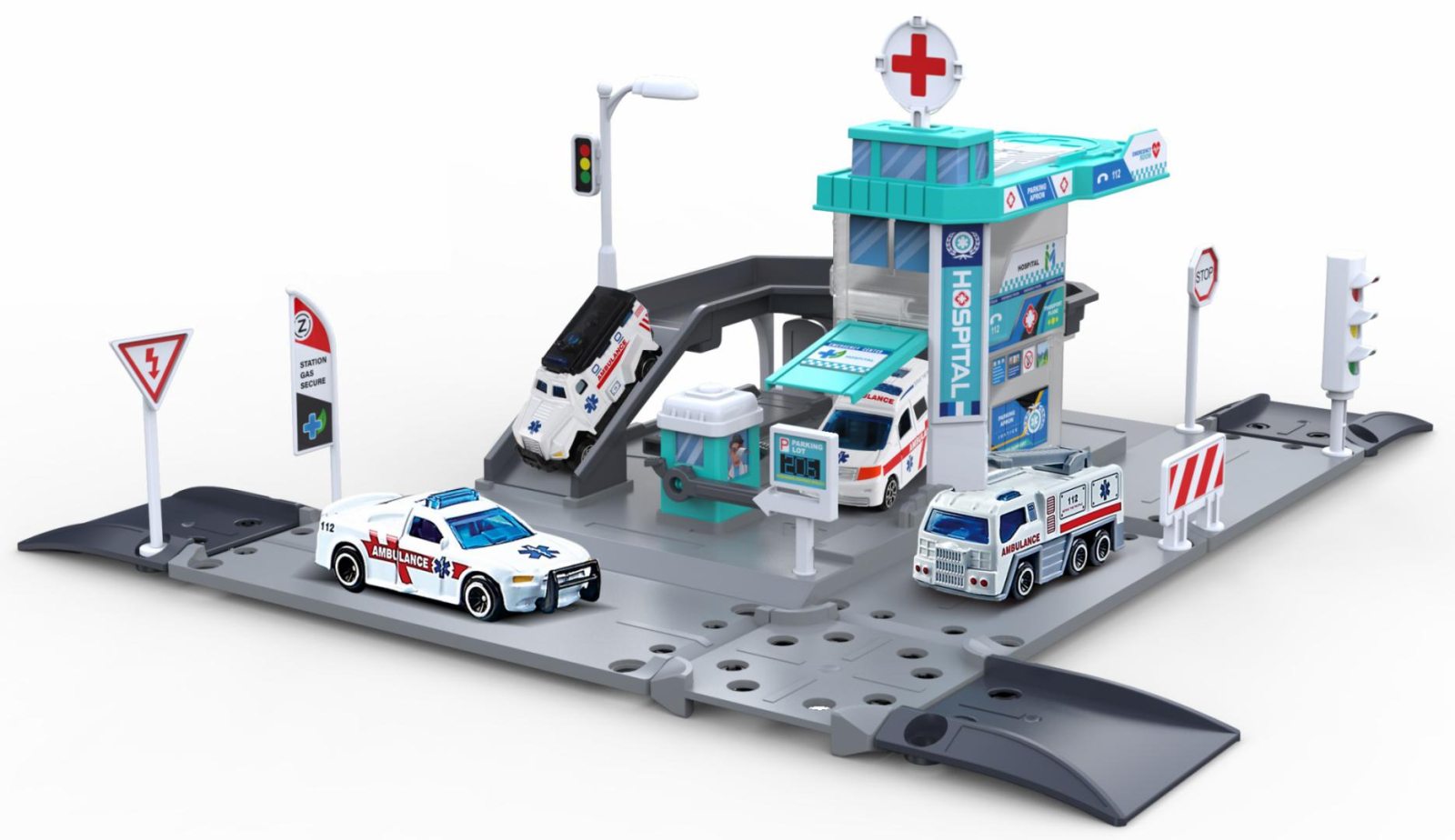 MACHETA DIE CAST, PARCARE, SCARA MASINUTA 1 64, DIMENSIUNE MASINUTA 7.5CM, DIMENSIUNE PARCARE 36 CM