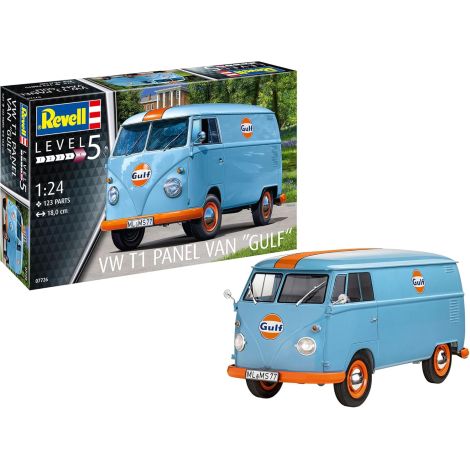 Macheta VW T1 Transporter Gulf Oil – Revell 07726 scara 1:24 - poza 1