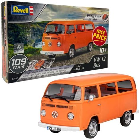 Macheta VW Type 2 T2 Revell 07667 scara 1:24 Kit (easy click) - poza 1