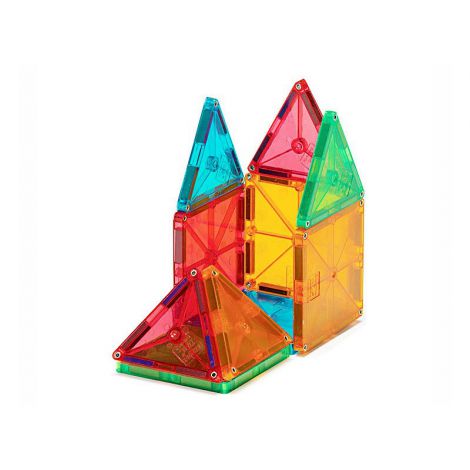 Magna-Tiles Clear Colors set magnetic (100 piese) - poza 5