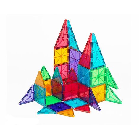 Magna-Tiles Clear Colors set magnetic (32 piese) - poza 2