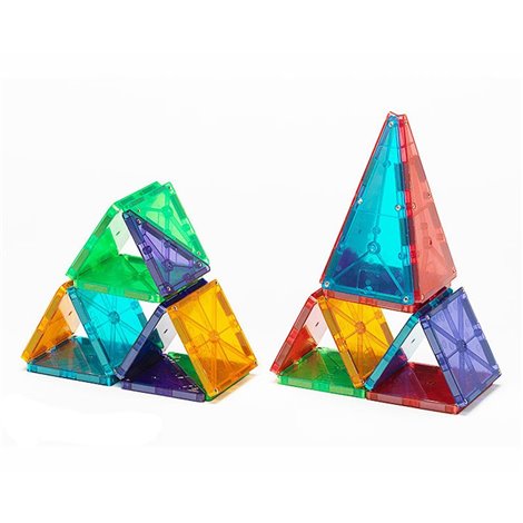 Magna-Tiles Clear Colors set magnetic (32 piese) - poza 5