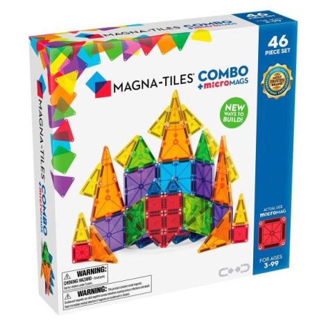 MAGNA-TILES Combo + microMAGS, 46 piese - poza 1
