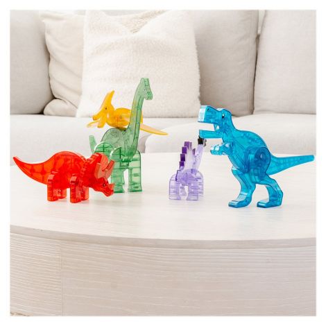 Magna Tiles Dinos, set 5 figurine magnetice - poza 3