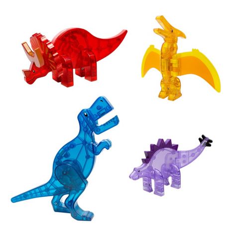 Magna Tiles Dinos, set 5 figurine magnetice - poza 5