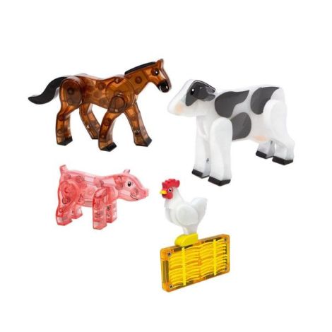 MAGNA-TILES Farm Animals, set magnetic - poza 3