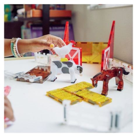 MAGNA-TILES Farm Animals, set magnetic - poza 4