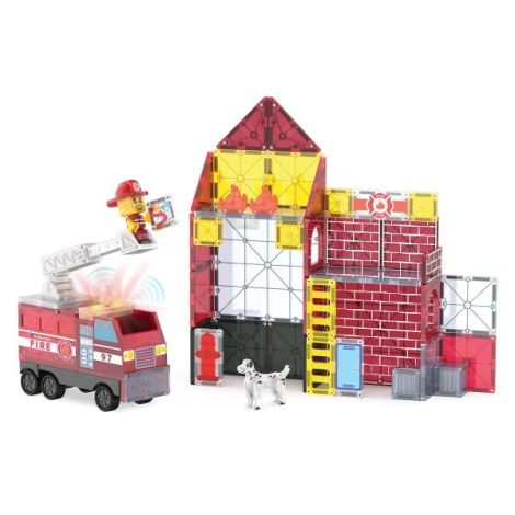 MAGNA-TILES Fire Station, 50 piese - poza 3